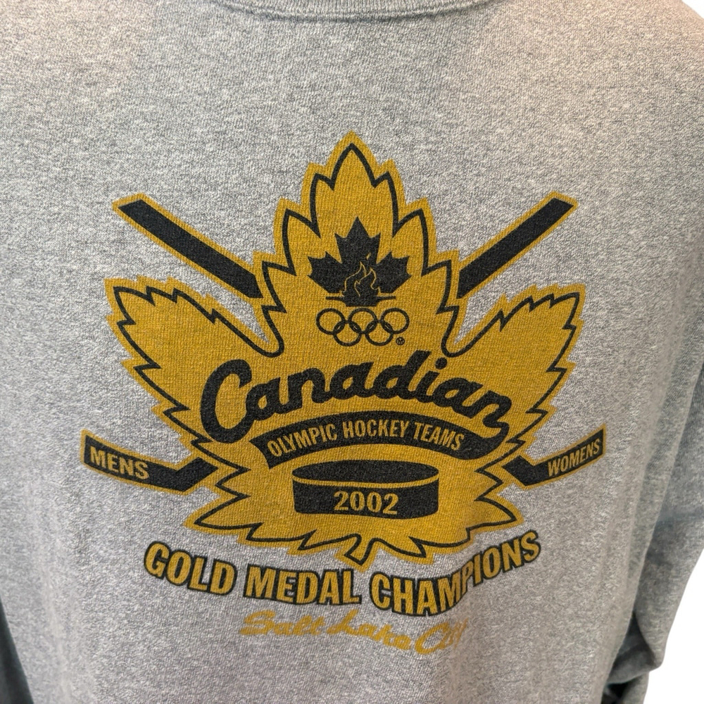 Roots Canada Mens Shirt Olympic Hockey Gold Medal Champions VTG Sz. XXL - Picture 2 of 10